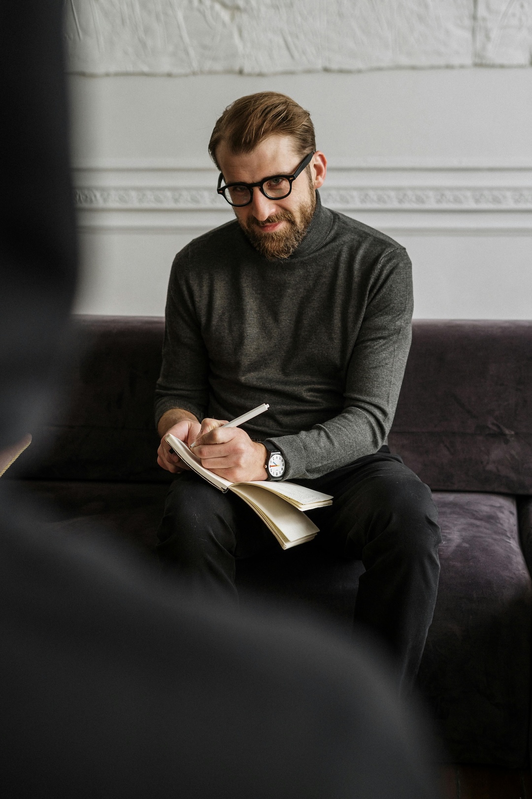 A man gets financial counseling for bankruptcy and debt relief in Georgia