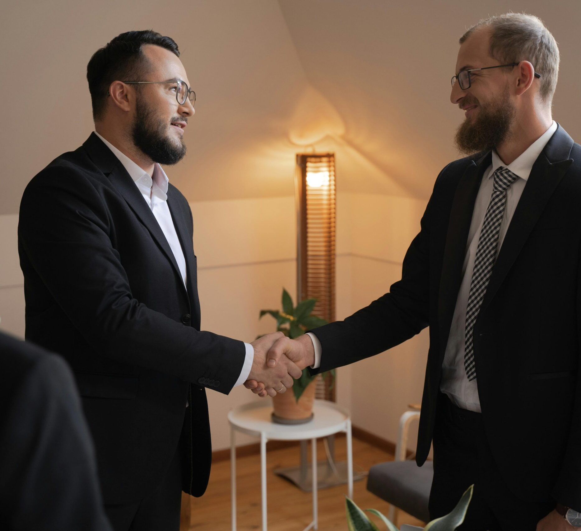 two man shaking hands