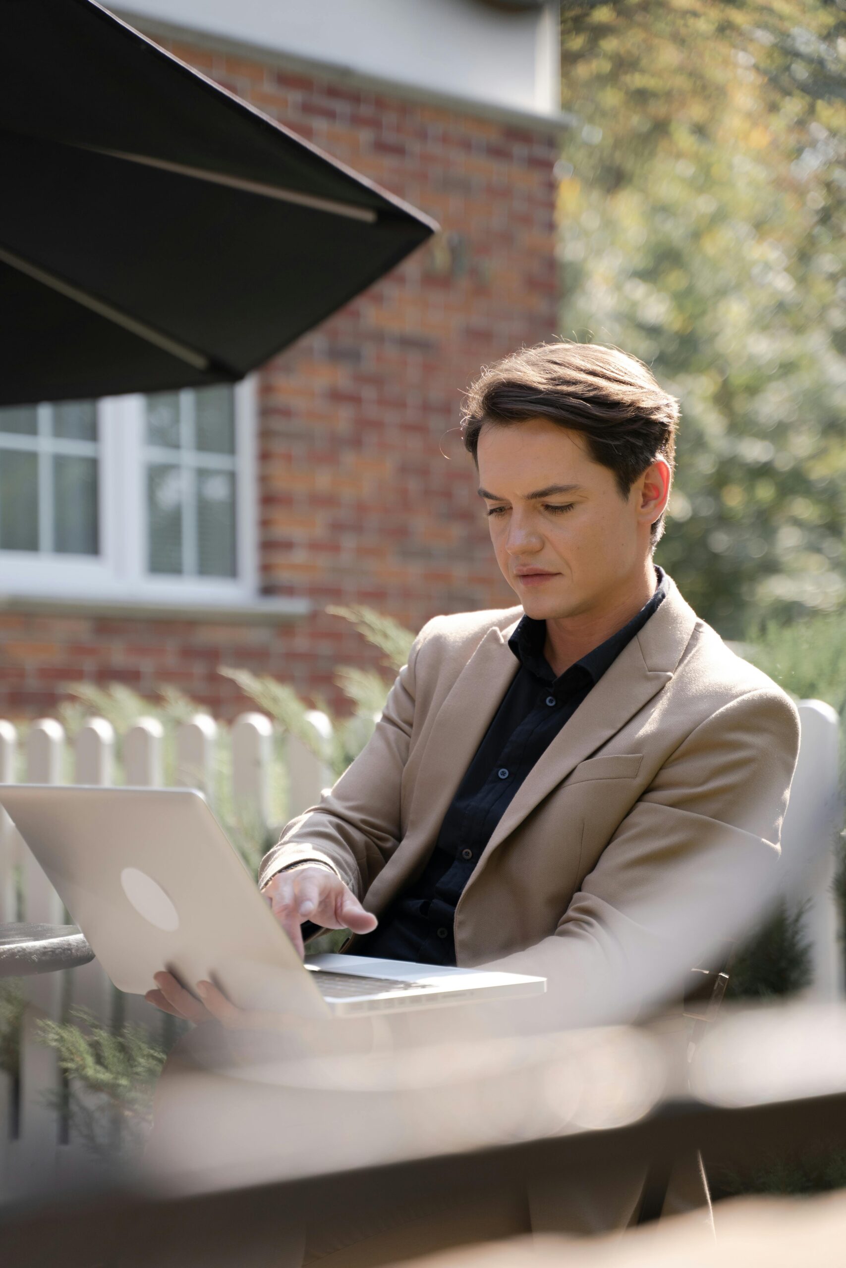 man on his laptop
